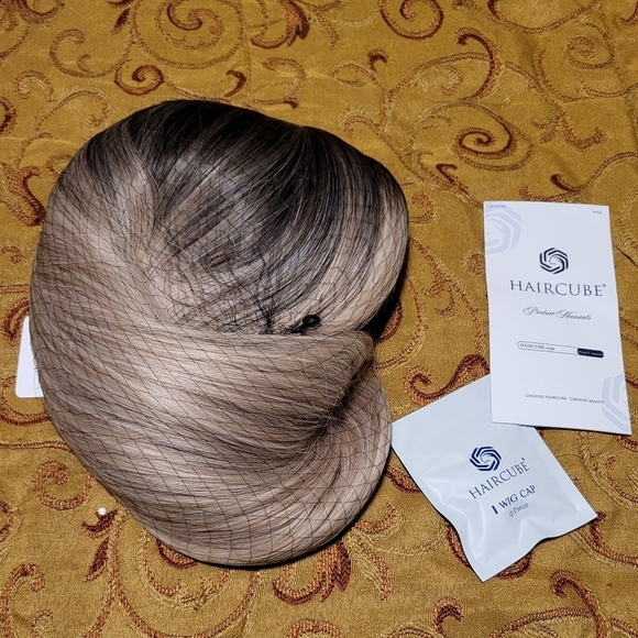 Ash Blonde Wig w/Bangs by HAIRCUBE - Picture 11 of 12